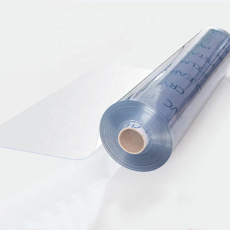 Rouleau de verre souple en feuille de plastique PVC transparent