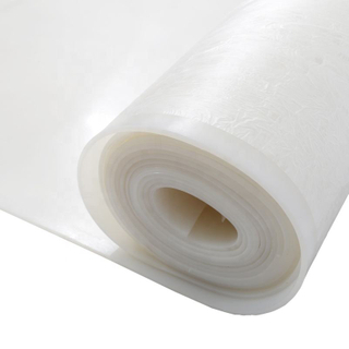 Rouleau de feuille de caoutchouc de silicone blanc